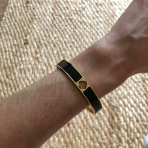 Kate Spade Black Spade Bangle Bracelet